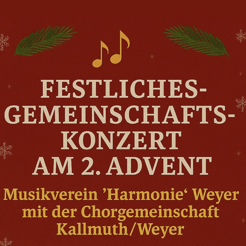 Festliches Gemeinschaftskonzert am 2. Advent