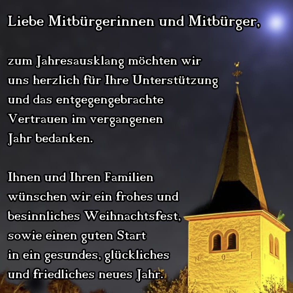 Eine fröhliche Weihnachtszeit und Danke für ein tolles Jahr 2025