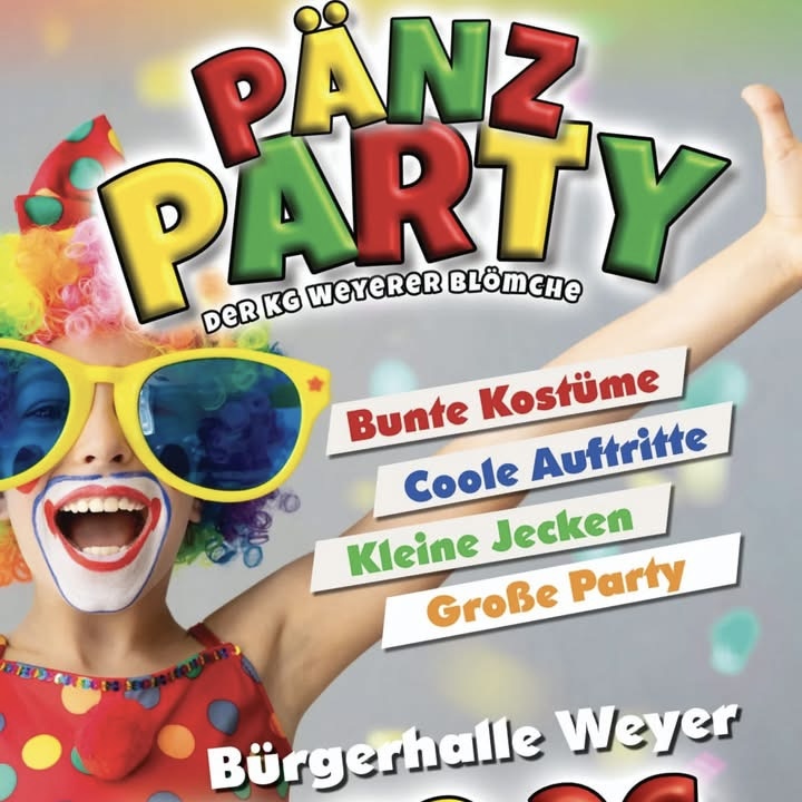 Pänz Party in der Bürgerhalle