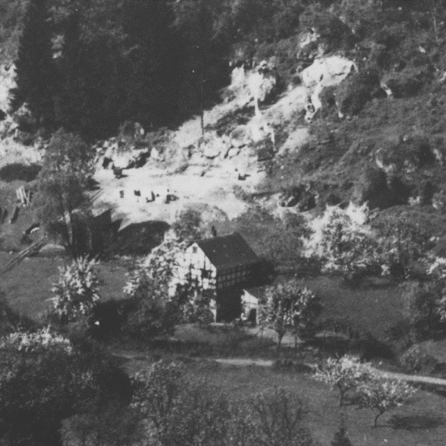 Travertinabbau im Gebiet Eiserfey