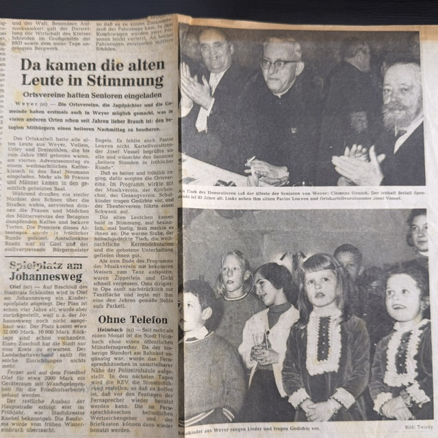 Da kamen die alten Leute in Stimmung