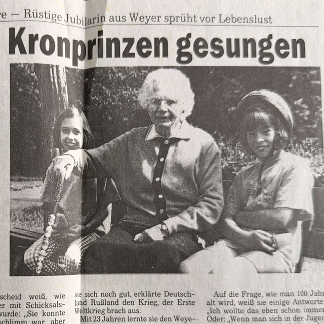 Schon für den Kronprinzen gesungen