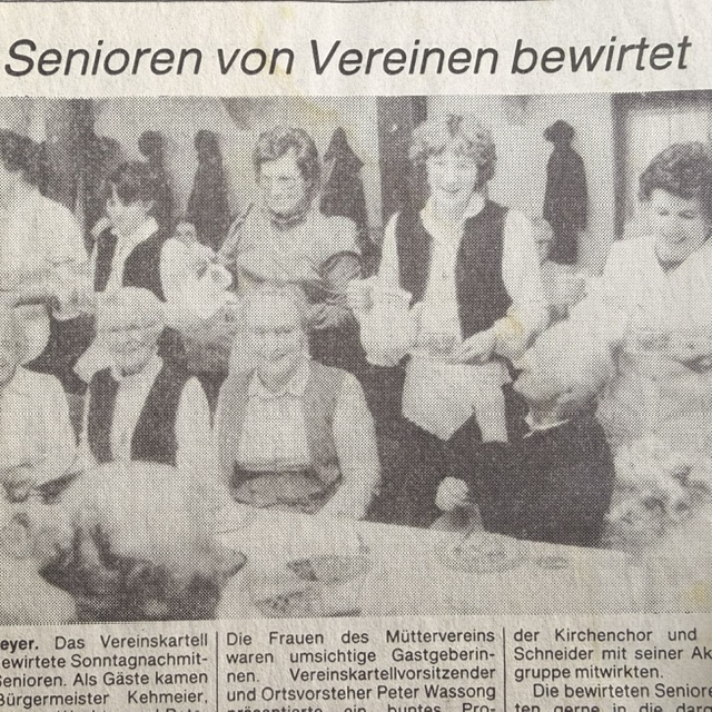 85 Senioren von Vereinen bewirtet