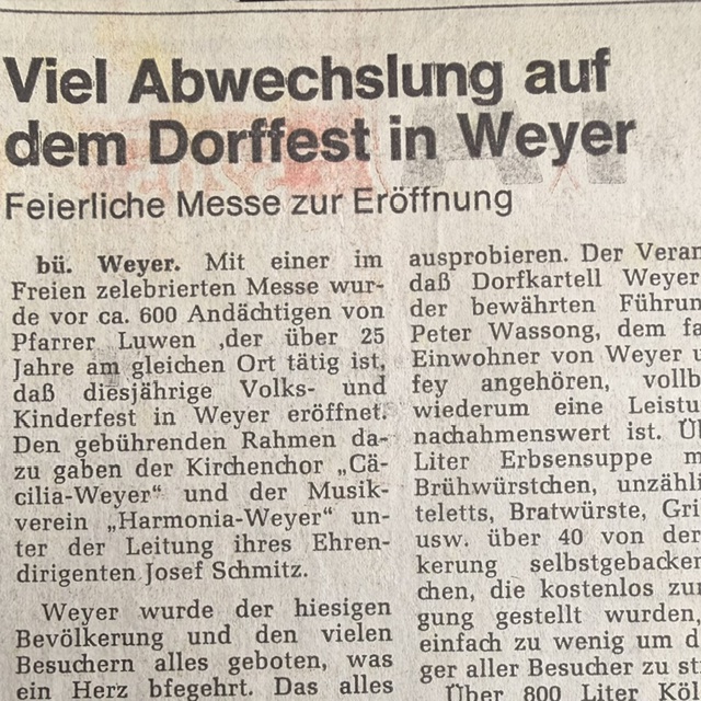 Viel Abwechslung auf dem Dorfest in Weyer 