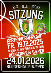 Kartenvorverkauf zur Sitzung in Weyer 2026