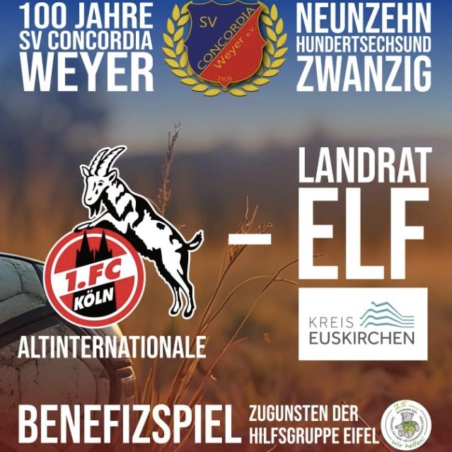 100 Jahre Concordia Weyer – Fußball, Heimat und ein Spiel für den guten Zweck