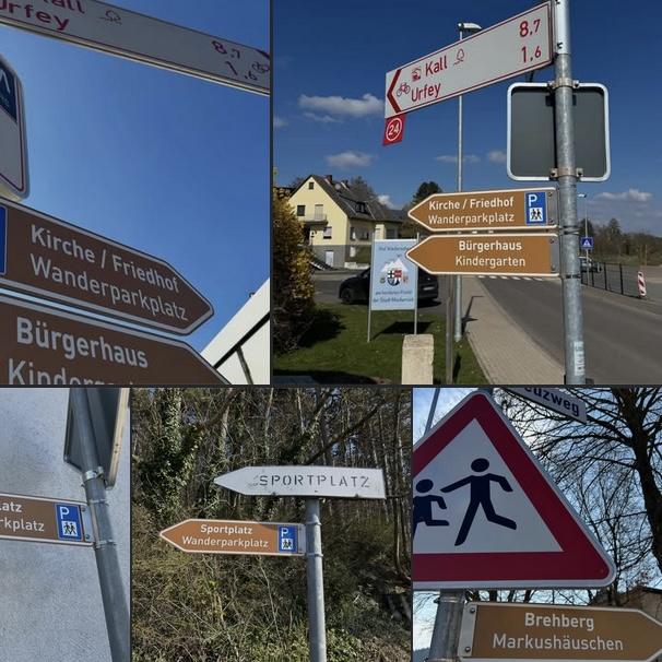 Damit jeder weiß, wo’s langgeht: Neue Wegweiser in Weyer