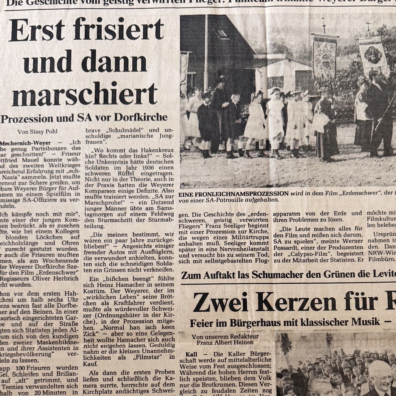 Erst frisiert und dann maschiert