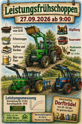 Leistungsfrühschoppen im Tal: Traktoren zeigen ihre Kraft beim Dorftrödel